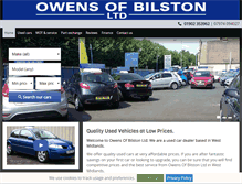 Tablet Screenshot of owensofbilston.co.uk